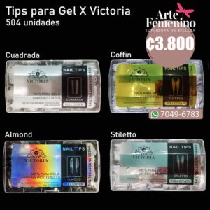 Tips para Gel X Victoria 504 unidades