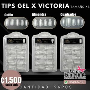 Tips Gel X Victoria XS 96 unidades