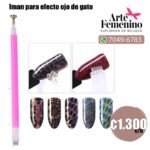 Imán Flor doble punta para efecto ojo de gato