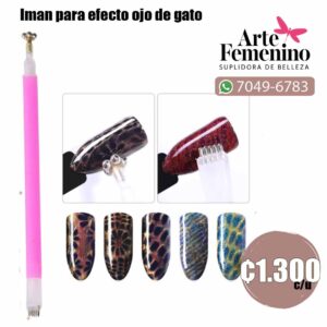 Imán Flor doble punta para efecto ojo de gato
