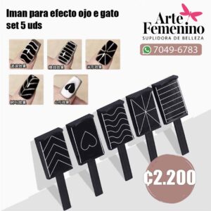 Set de imanes para efecto ojo de gato (5 unidades)