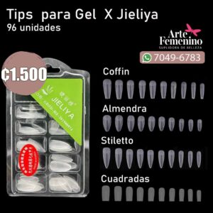 Tips para Gel X Jieliya 96 unidades