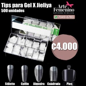 Tips para Gel X Jieliya 500 unidades