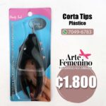 Corta Tips plástico negro