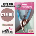 Corta Tips metálico económico azul