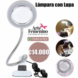Lámpara con lupa y base