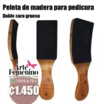 Paleta de Madera Curva para Pedicura