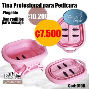 Tina para Pedicura Plegable Grande